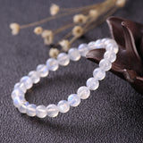 8mm Moonstone Beaded Bracelet Chakra Yoga Bead Jewelry