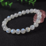 8mm Moonstone Beaded Bracelet Chakra Yoga Bead Jewelry