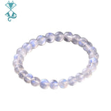 8mm Moonstone Beaded Bracelet Chakra Yoga Bead Jewelry