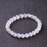 8mm Moonstone Beaded Bracelet Chakra Yoga Bead Jewelry