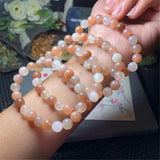 8mm Moonstone Bracelet for Women Men Love Gift Beads Healing Crystal