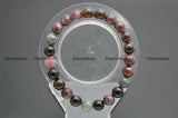 Natural Tourmaline Stone Round Beads Elastic Bracelet