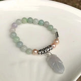 8mm Natural Myanmar Jadeite Bracelet Emerald Jewelry Stone Jade Women