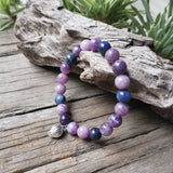 Natural Ocean And Purple Star Stone Beads Friendship Bracelet