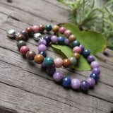 Natural Ocean And Purple Star Stone Beads Friendship Bracelet