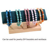 8mm Olive Stone Lapis Apatite Beads with Spacer Beads for Jewelry Making DIY