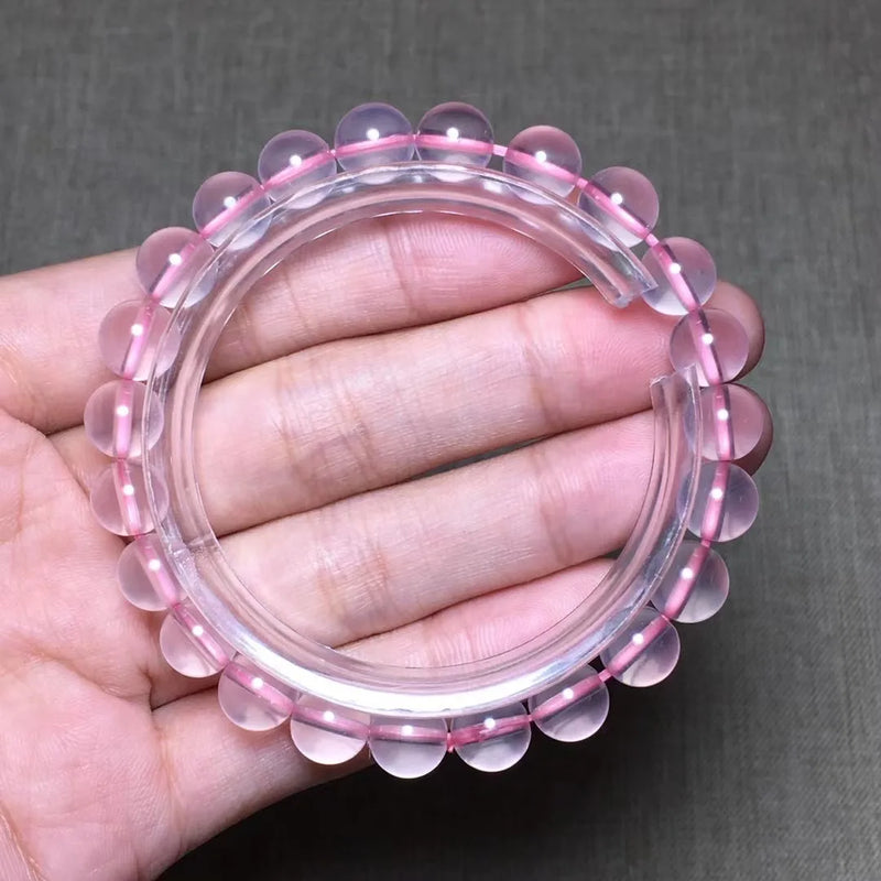 8mm Natural Rose Quartz Bracelet Healing Love Gift Crystal Beads