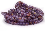Natural Purple Rutilated Quartz Bracelet - Luck Crystal Beads