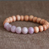 Rose Quartz Sandalwood Bracelet for Inspirational Relief