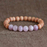 Rose Quartz Sandalwood Bracelet for Inspirational Relief