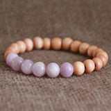 Rose Quartz Sandalwood Bracelet for Inspirational Relief