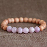 Rose Quartz Sandalwood Bracelet for Inspirational Relief