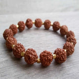 8mm Rudraksha Bead Bracelet 18k Mental Lucky Gift DIY