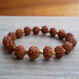 8mm Rudraksha Bead Bracelet 18k Mental Lucky Gift DIY