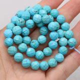 8mm Turquoise Faceted Stone Beads for Jewelry Making