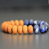 8mm Natural Sodalite Sandalwood Beads Bracelet