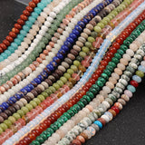 8mm Natural Stone Bead Rondelle Shape Loose Spacer Abacus Quartz Turquois Bead