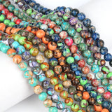 8mm Sea Sediment Jaspers Turquoises Stone Beads DIY Bracelets