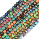 8mm Sea Sediment Jaspers Turquoises Stone Beads DIY Bracelets