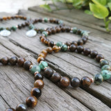 8mm African Turquoise Bronzite Buddha JapaMa Bracelet