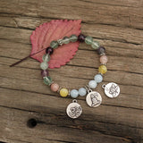 8mm Natural Stone Beads Prayer Bracelet