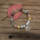 8mm Natural Stone Beads Prayer Bracelet