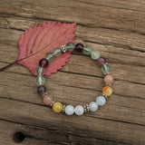 8mm Natural Stone Beads Prayer Bracelet