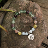 8mm Natural Stone Beads Prayer Bracelet