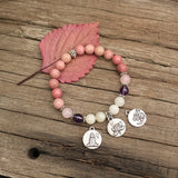 8mm Stone Beads Prayer Bracelet, Enhance JapaMala Bracelet