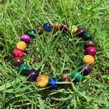 8mm Tiger Eyes Beads Buddha Bracelet for Healing