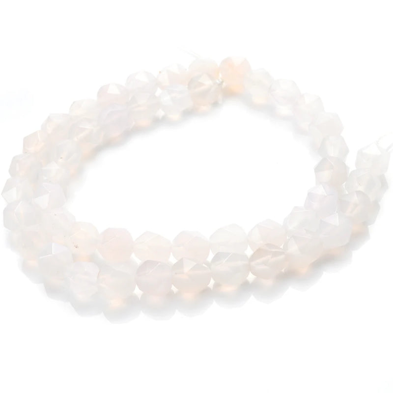 8mm Natural Stone Faceted Loose Beads for Jewelry Making