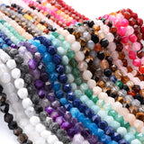 8mm Natural Stone Faceted Loose Beads for Jewelry Making