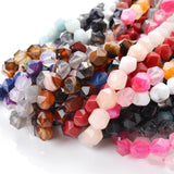 8mm Natural Stone Faceted Loose Beads for Jewelry Making