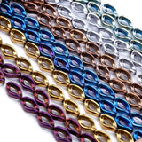 8mm Hematite Beads Colorful Oval Spacer for Jewelry Making
