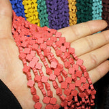 8mm Hematite Loose Beads Candy Colors Matte Four Leaf Clover 15''