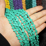8mm Hematite Loose Beads Candy Colors Matte Four Leaf Clover 15''