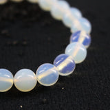 8mm Opal Women Bracelet Elastic Rope Beads Fine Jewelry