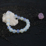 8mm Opal Women Bracelet Elastic Rope Beads Fine Jewelry