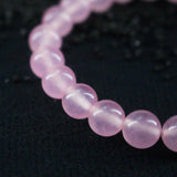 8mm Rose Quartz Women Bracelet Pink Fine Jewellery
