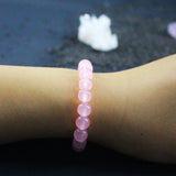 8mm Rose Quartz Women Bracelet Pink Fine Jewellery