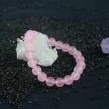 8mm Rose Quartz Women Bracelet Pink Fine Jewellery
