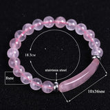 8mm Natural Stone Strand Beads Bracelet Reiki Healing Pink Quartz Aventurine Aga