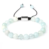 8mm Sunstone Beads Bracelet, Faceted High Beads Charm Jewelry