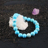 8mm Turquoise Women Bracelet Elastic Beads Fine Jewellery