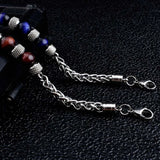 Tiger Eye Stone Bead Bracelet for Men Adjustable Bracelets