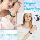 Tiger Eye Beaded Bracelet Volcanic Stone Diffuser Healing