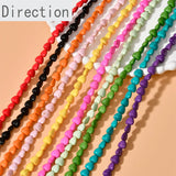 8mm Turquoise Peach Heart Beads for DIY Jewelry, 50pcs