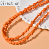 8mm Turquoise Peach Heart Beads for DIY Jewelry, 50pcs