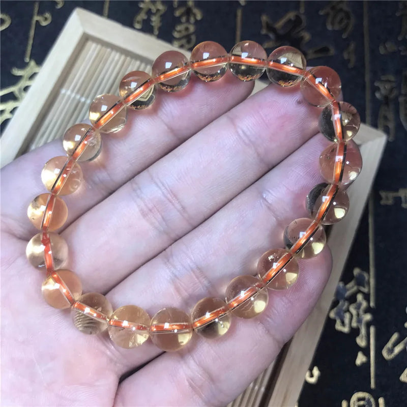Yellow Citrine Quartz Bracelet Healing Love Gift