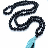 8mm Ebony Wood 108 Bead Meditation Necklace Easter Spirituality